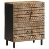 vidaXL Buffet 60x33,5x75 cm bois de manguier brut massif