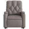 vidaXL Fauteuil inclinable taupe tissu