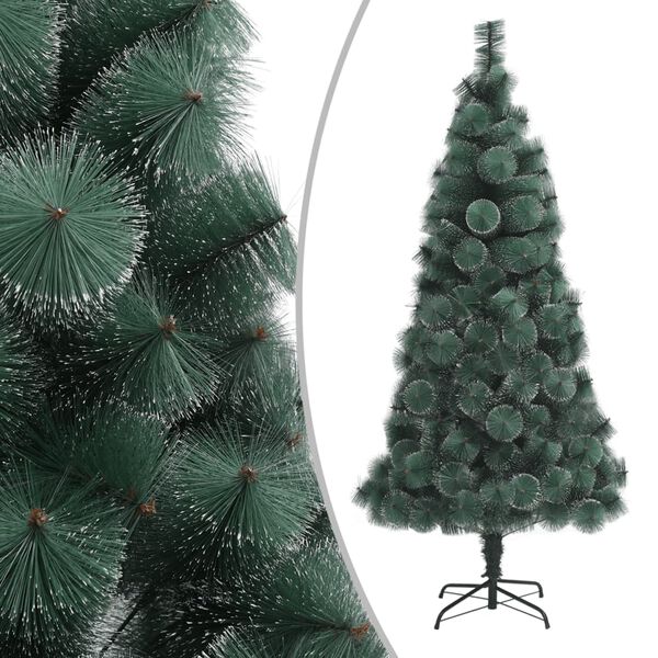 vidaXL Sapin de No&euml;l artificiel avec support Vert 180 cm PET