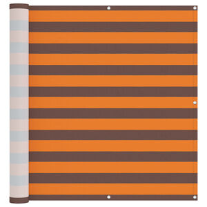 vidaXL &Eacute;cran de balcon Orange et marron 120 x 200 cm