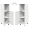 vidaXL Ensemble de mobilier de salle de bain avec tiroir 4 pcs Blanc