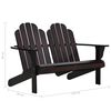 vidaXL Chaise Adirondack double Bois marron