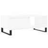 vidaXL Table basse Blanc 90x50x36,5 cm Bois d'ing&eacute;nierie