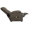 vidaXL Fauteuil de massage Gris Similicuir