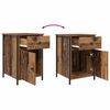 vidaXL Cabinet de chevet avec tiroir 2 pcs Bois ancien 40 x 42 x 60 cm