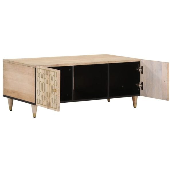 vidaXL Table basse 100x54x40 cm bois de manguier massif