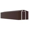 vidaXL Abri de jardin Marron 257x779x181 cm Acier galvanis&eacute;