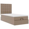 VidaXL Cadre de lit ottoman et matelas cappuccino 80x200 cm similicuir
