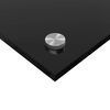 vidaXL Protection de cuisine Noir 90 x 60 cm verre trempé
