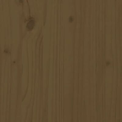 vidaXL Lit de palette marron miel 120x200 cm bois de pin massif