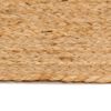 vidaXL Tapis Jute tressé 210 cm Rond