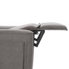 vidaXL Fauteuil inclinable &eacute;lectrique Gris clair Tissu