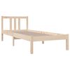 vidaXL Cadre de lit sans matelas bois massif 75x190 cm