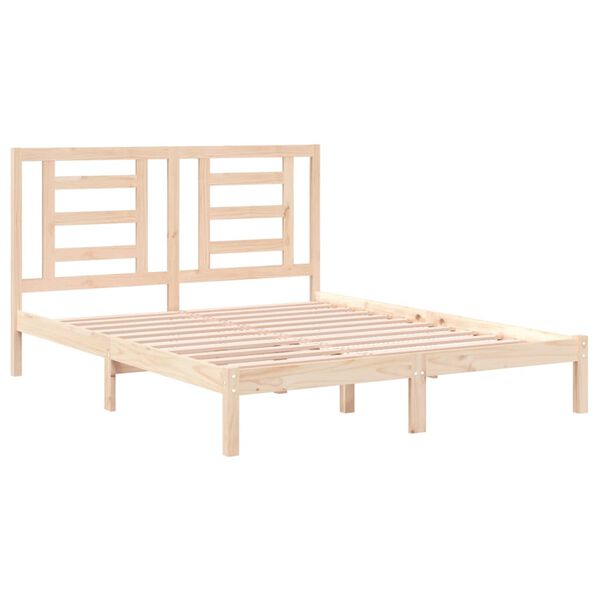 vidaXL Cadre de lit sans matelas 160x200 cm bois massif de pin