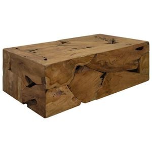 vidaXL Table basse 90x50x30 cm Teck v&eacute;ritable Marron