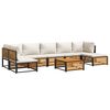 vidaXL Salon de jardin avec coussins 8 pcs bois massif d'acacia