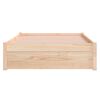 vidaXL Cadre de lit sans matelas bois massif 100x200 cm