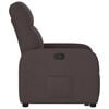 vidaXL Fauteuil inclinable marron fonc&eacute; tissu