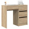 vidaXL Bureau Chêne sonoma 90 x 37,5 x 75 cm Bois d'ingénierie