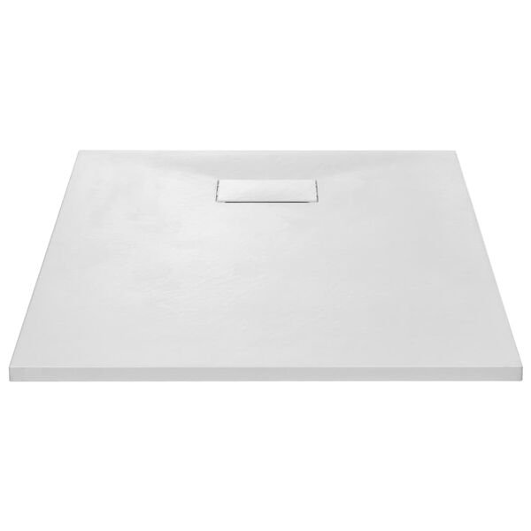 vidaXL Bac de douche SMC Blanc 100 x 80 cm