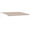 vidaXL Auvent Beige 450 x 300 x 165 cm Polyester et m&eacute;tal