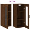 vidaXL Armoire murale ch&ecirc;ne marron 34,5x34x90 cm