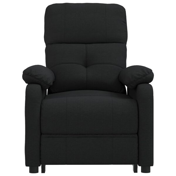 vidaXL Fauteuil inclinable électrique Noir Tissu