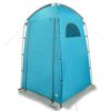 vidaXL Tente de douche bleu imperm&eacute;able