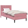 vidaXL Cadre de lit avec matelas Rose 80 x 200 cm Velours