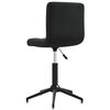 vidaXL Chaise pivotante de salle &agrave; manger Noir Velours