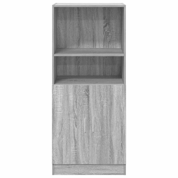 vidaXL Armoire de cuisine sonoma gris 57x41,5x131,5 cm bois ing&eacute;nierie