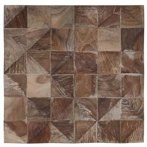 vidaXL Panneaux muraux 11 pc Blanchi 30 x 30 x 1,7 cm