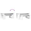 vidaXL Ensemble de tables basses 2 pcs Blanc Bois d'ing&eacute;nierie