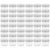 vidaXL 48 pcs Pots &agrave; confiture avec couvercles argent&eacute;s Verre 110 ml