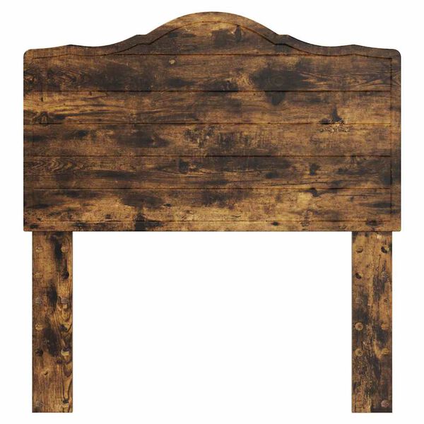 vidaXL Tête de lit avec tête de lit Chêne fumé 75 cm Bois d'ingénierie