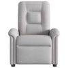 vidaXL Fauteuil inclinable électrique gris nuage tissu
