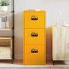 vidaXL Cabinet de Dossier Jaune moutarde 44 x 50 x 106.5 cm