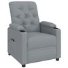 vidaXL Fauteuil inclinable &eacute;lectrique Gris clair Tissu