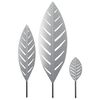 vidaXL Piquet de jardin 3 pc 116,5 x 35 x 3 cm Acier galvanis&eacute; Argent&eacute;