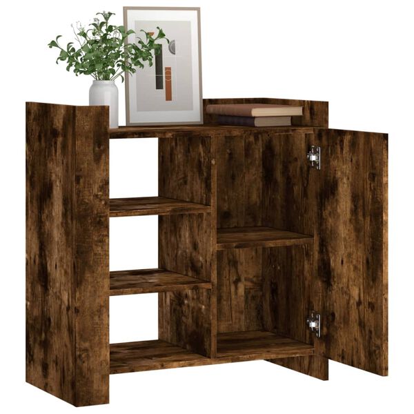 vidaXL Buffet ch&ecirc;ne fum&eacute; 73,5x35x75 cm bois d'ing&eacute;nierie