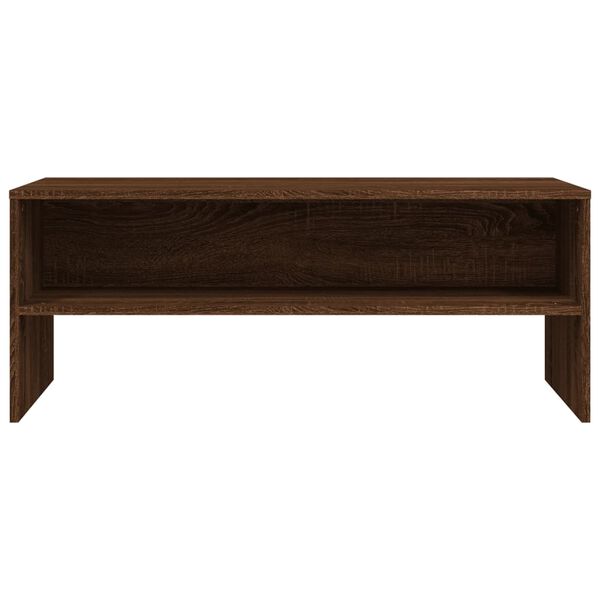 vidaXL Meuble TV Ch&ecirc;ne marron 100x40x40 cm Bois d'ing&eacute;nierie