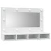 vidaXL Armoire &agrave; miroir avec LED blanc 90x31,5x62 cm