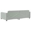 vidaXL Lit de repos sans matelas gris clair 100x200 cm velours