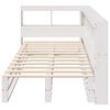 vidaXL Lit biblioth&egrave;que sans matelas blanc 100x200 cm bois pin massif