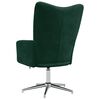 vidaXL Chaise de relaxation Vert fonc&eacute; Velours