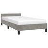 vidaXL Cadre de lit sans matelas gris clair 100x200 cm velours