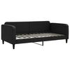 vidaXL Lit de jour avec matelas noir 100x200 cm tissu