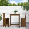 vidaXL Ensemble de bar de jardin 3 pcs marron miel bois pin massif