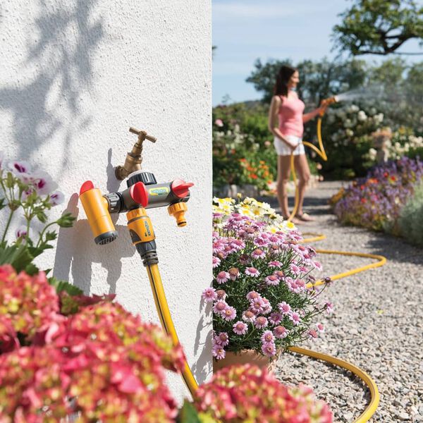 Hozelock Raccord de robinet &agrave; 3 voies Flowmax