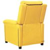vidaXL Fauteuil de massage Jaune clair Tissu